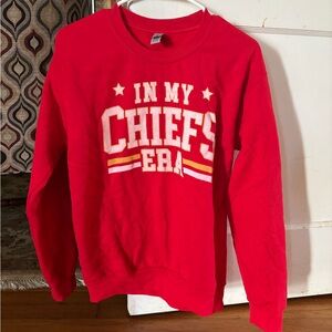 in my chiefs era red sweatshirt size small
